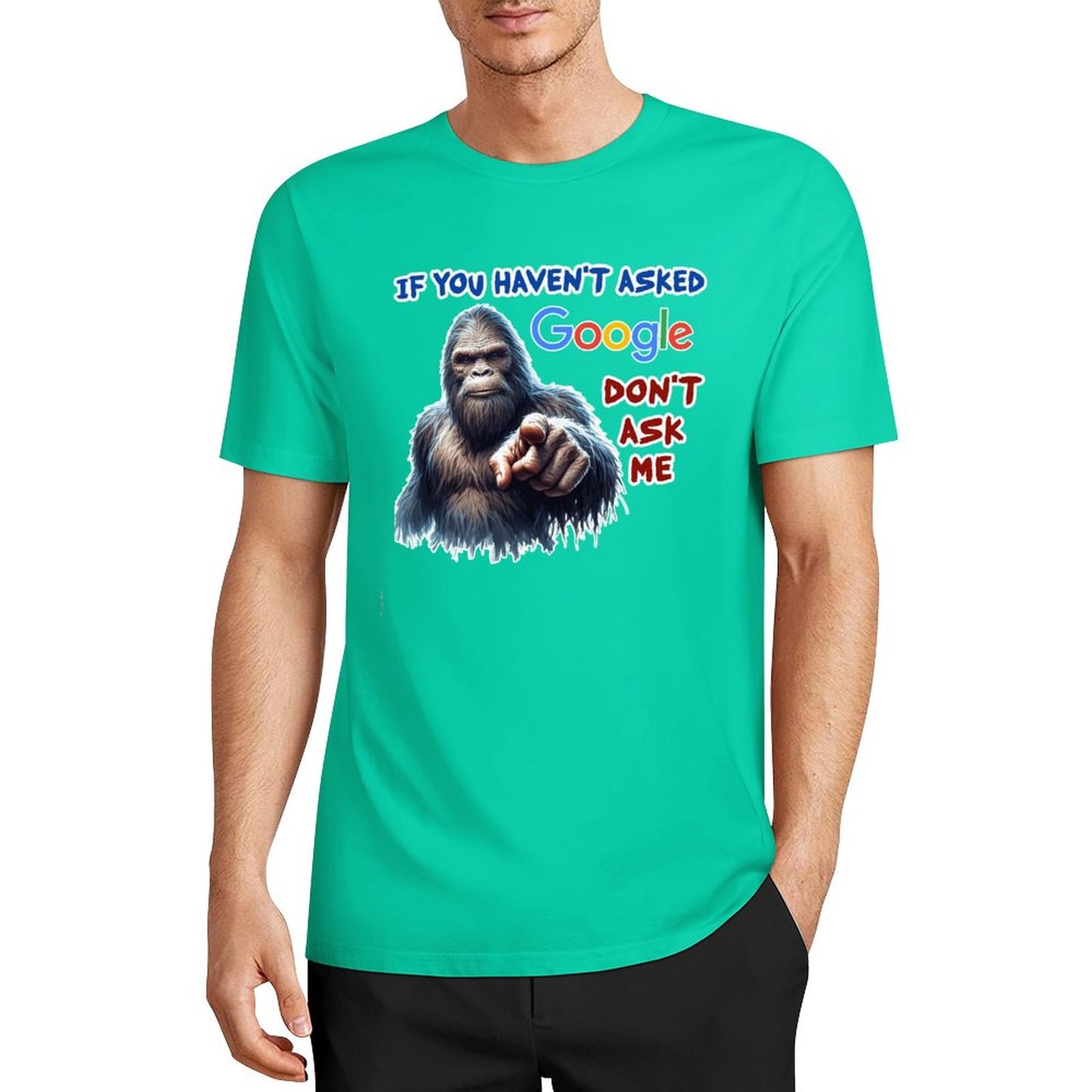 DTF 160gsm Cotton Men's Short Sleeve T-shirt (Front Printing)