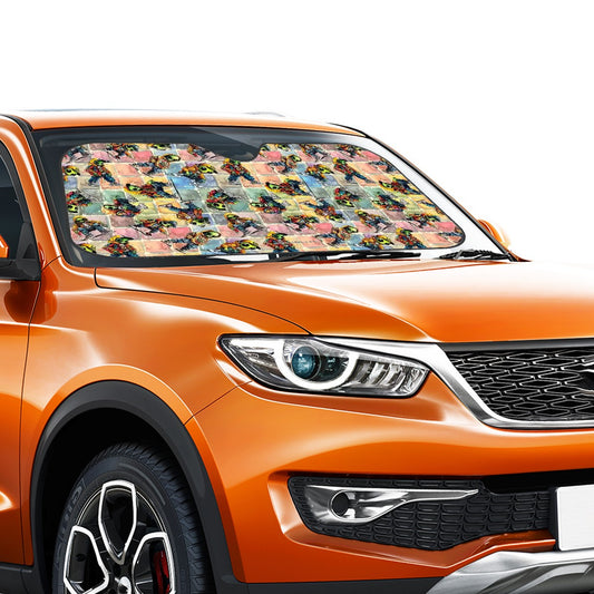 6 Alien Designs, Auto Car Windshield Sun Shade