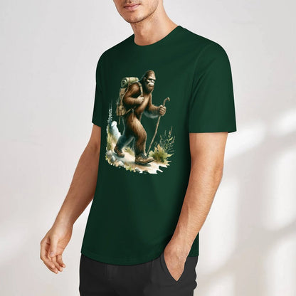 Bigfoot - Sasquatch Hiking Short Sleeve Cotton T-Shirt