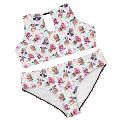 20 Donald Trump Designs, Plus Size High-Waisted Bikini Customized Services