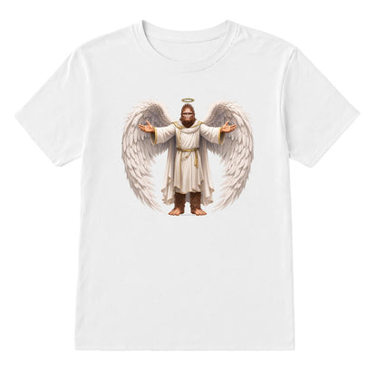 Bigfoot Angel, Sasquatch Angel, Adult Gildan 5000 Cotton T shirt