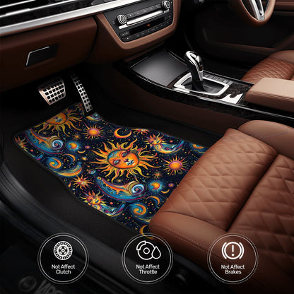 Astrology Designs, 4 Piece Auto Floor Mats