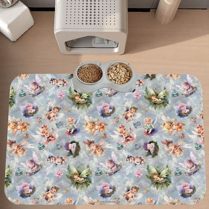 6 Fairy Designs, Waterproof Pet Food Mat