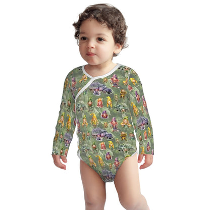 Long Sleeved Baby Onesies 18 DESIGNS- Mythical Creatures, Military +