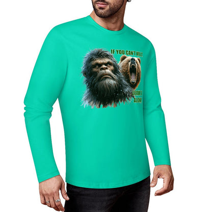 Bigfoot - Sasquatch "If you can't kill it",  Cotton Unisex Long Sleeve T-shirt