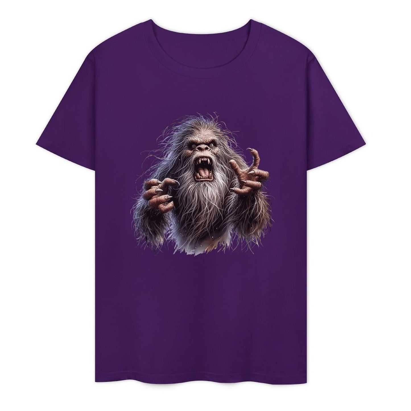 Bigfoot - Sasquatch Angry Short Sleeve Cotton T-Shirt