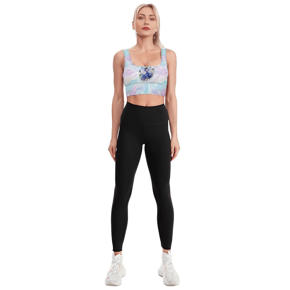 Floral Fairy, Traditional Sports Bra, Yoga Top