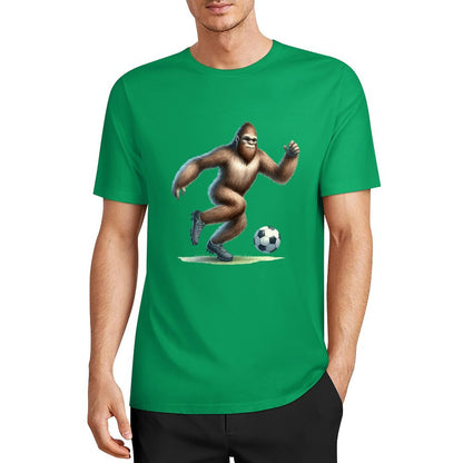 Bigfoot - Sasquatch Soccer (football) Short Sleeve Cotton T-Shirt