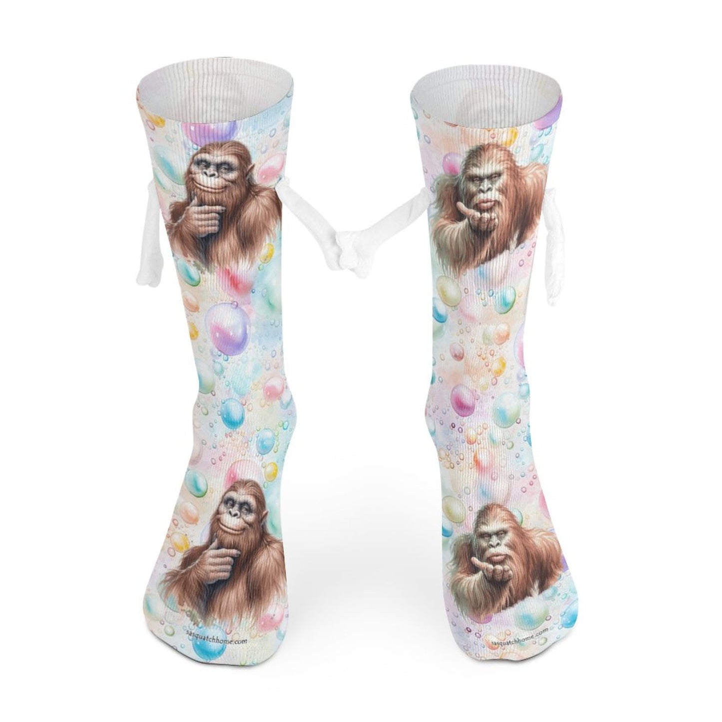 Bigfoot Magnetic Holding Hands Funny Socks – PERSONALIZE FREE