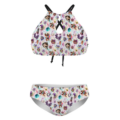 20 Bigfoot / Sasquatch Designs, Plus Size High-Waisted Bikini Customized Services