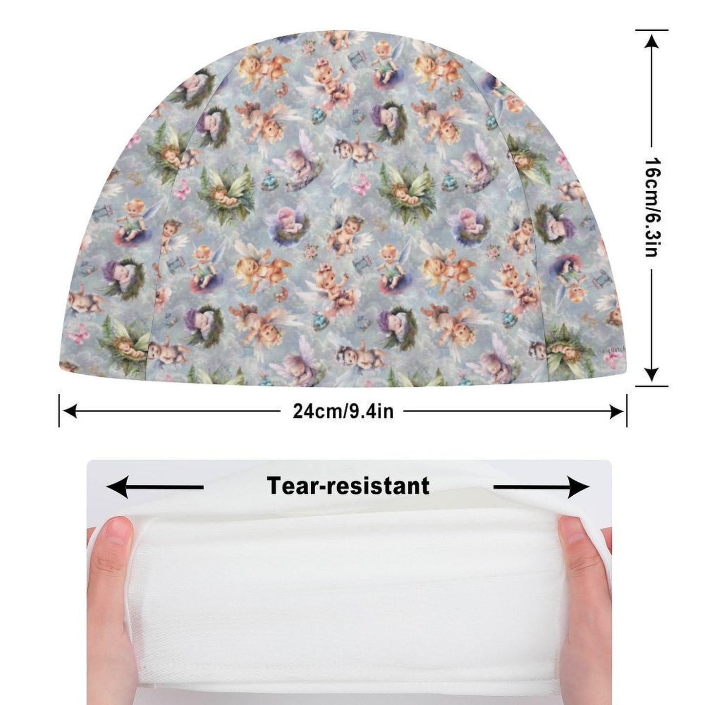 6 Fairy Designs, Adult Swimming Cap