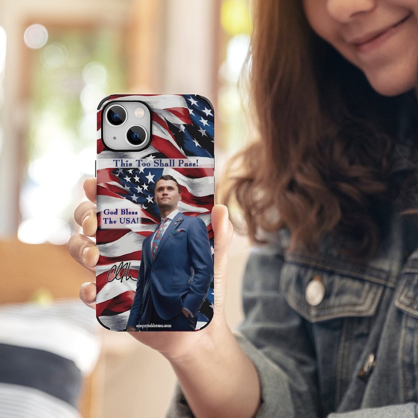 Charlie Kirk Memorial, Microfiber iPhone 13 Cases