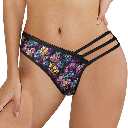 10 Beautiful Flower Designs, Sexy G String for Women