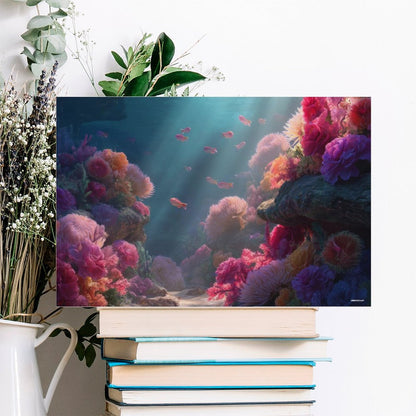 Ocean Beauty, Vintage Framed Canvas Art - 2 Sizes – Made in the USA