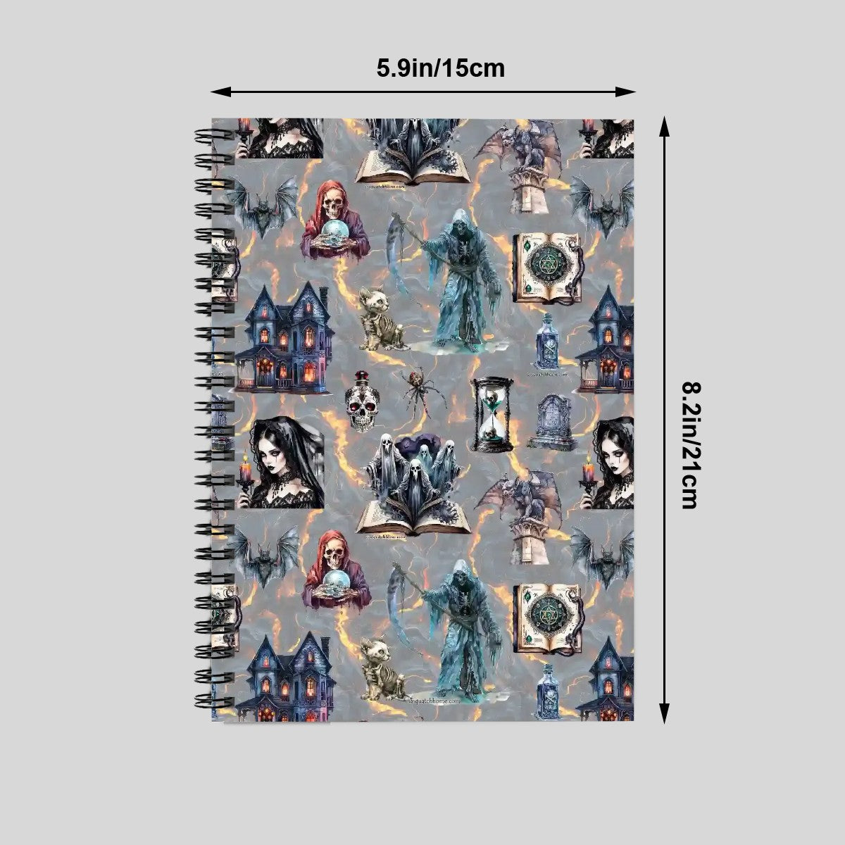 Awesome Misc Themed Spiral Notebooks, dragons, smurfs, zombies, outer space