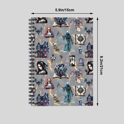 Awesome Misc Themed Spiral Notebooks, dragons, smurfs, zombies, outer space