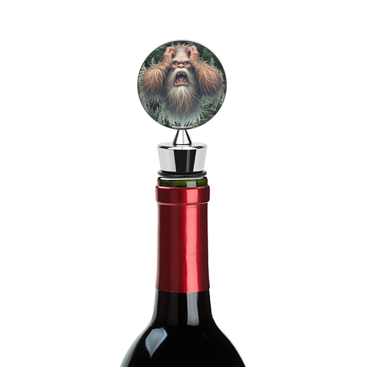 Frustrated Bigfoot Sasquatch, Wine Bottle Stopper
