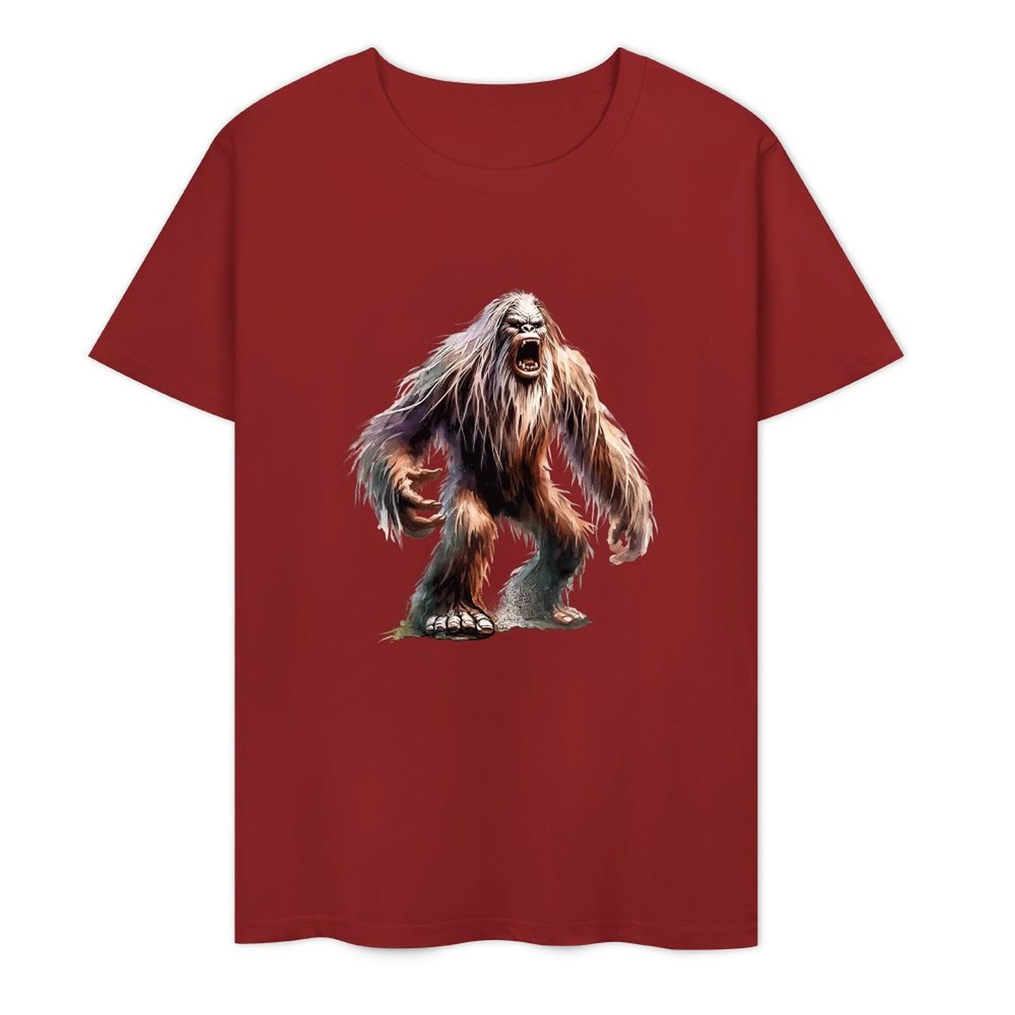 Bigfoot - Sasquatch Scary Short Sleeve Cotton T-Shirt