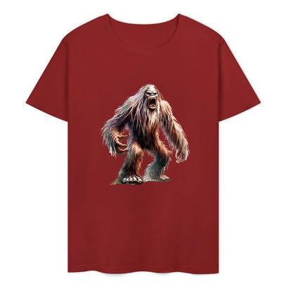 Bigfoot - Sasquatch Scary Short Sleeve Cotton T-Shirt