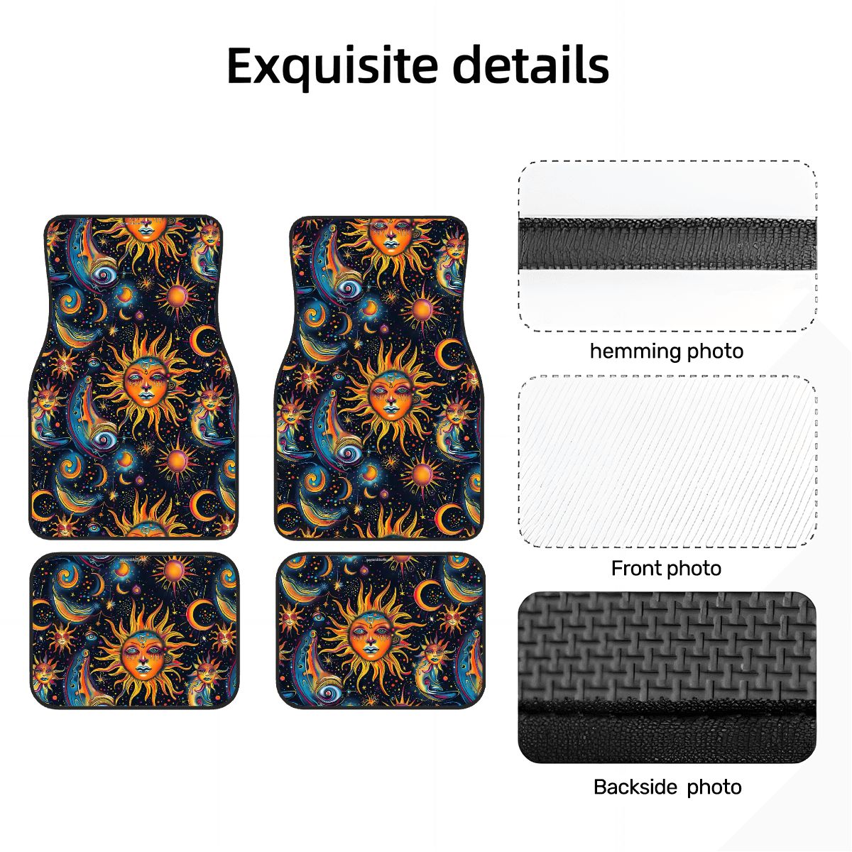 Astrology Designs, 4 Piece Auto Floor Mats