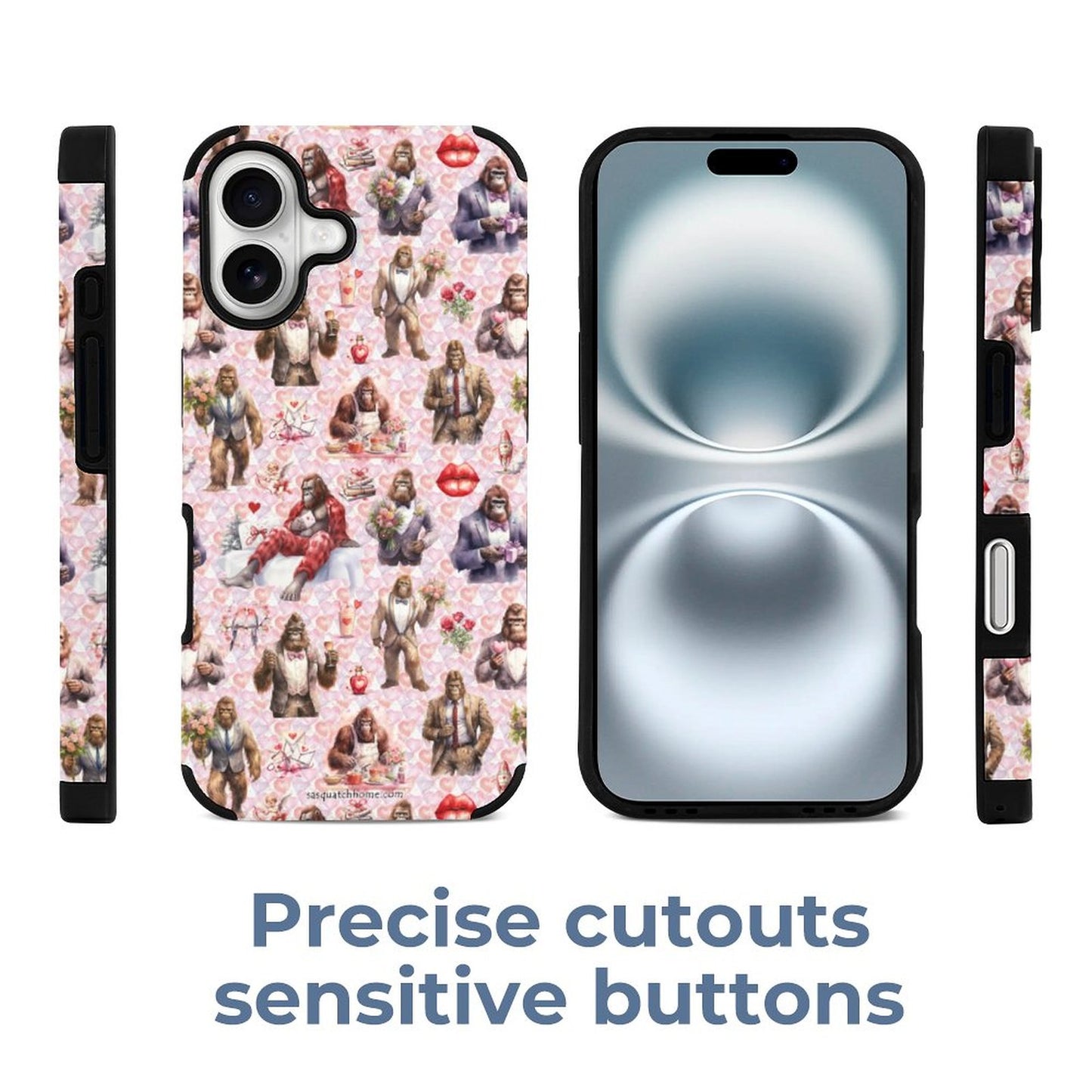 20 Bigfoot / Sasquatch Designs, Microfiber iPhone 16 Cases