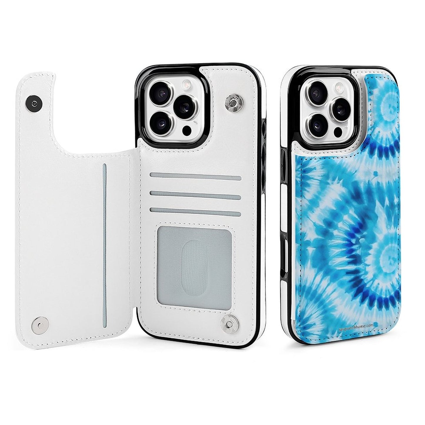 19 Tie Dye Designs, iPhone 16 Faux Leather Wallet Case