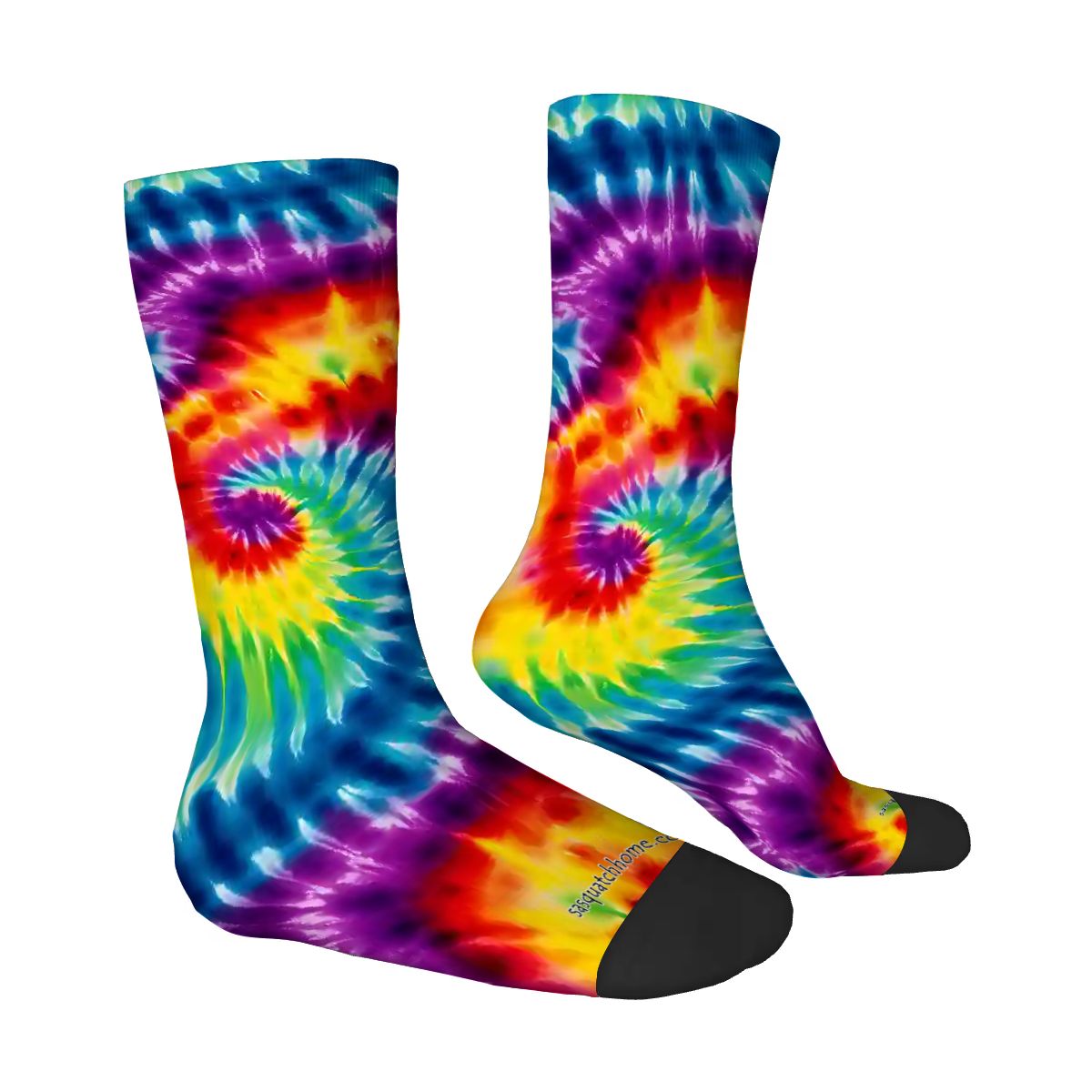 19 Tie Dye Designs, Polyester Crew Socks