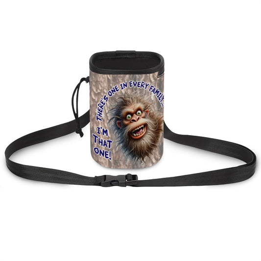 Bigfoot, Sasquatch, "There's One In Every Family" Pet Toy & Treat Pouch / Purse