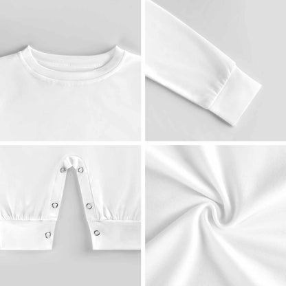 16 Misc Designs, Long Sleeve Baby / Toddler Romper, Faux Cotton