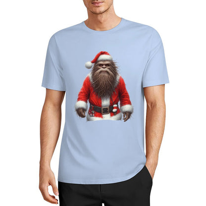 Bigfoot - Sasquatch Santa Short Sleeve Cotton T-Shirt