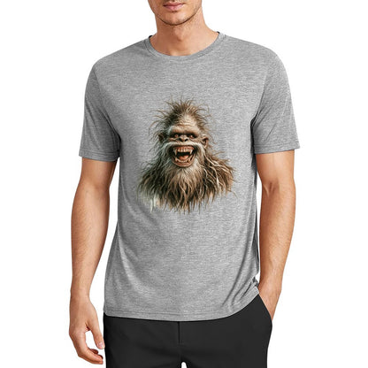 Bigfoot - Sasquatch Silly Short Sleeve Cotton T-Shirt