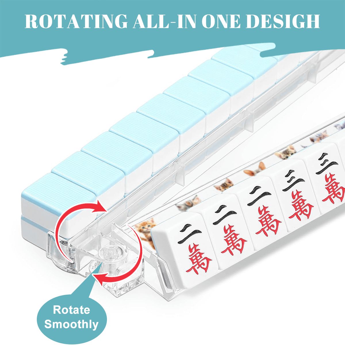 Kitty Cats Design, 4 Artistic Mahjong Tile Pusher Racks