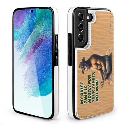 Bigfoot, Sasquatch "My Quiet Time..." - Samsung S22 Series Phone Cases / Flip Cover Wallet