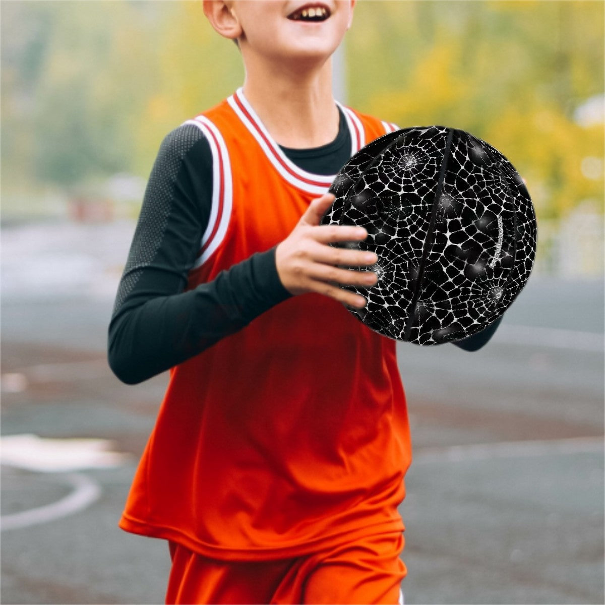 Spider Web, Leather Basketball