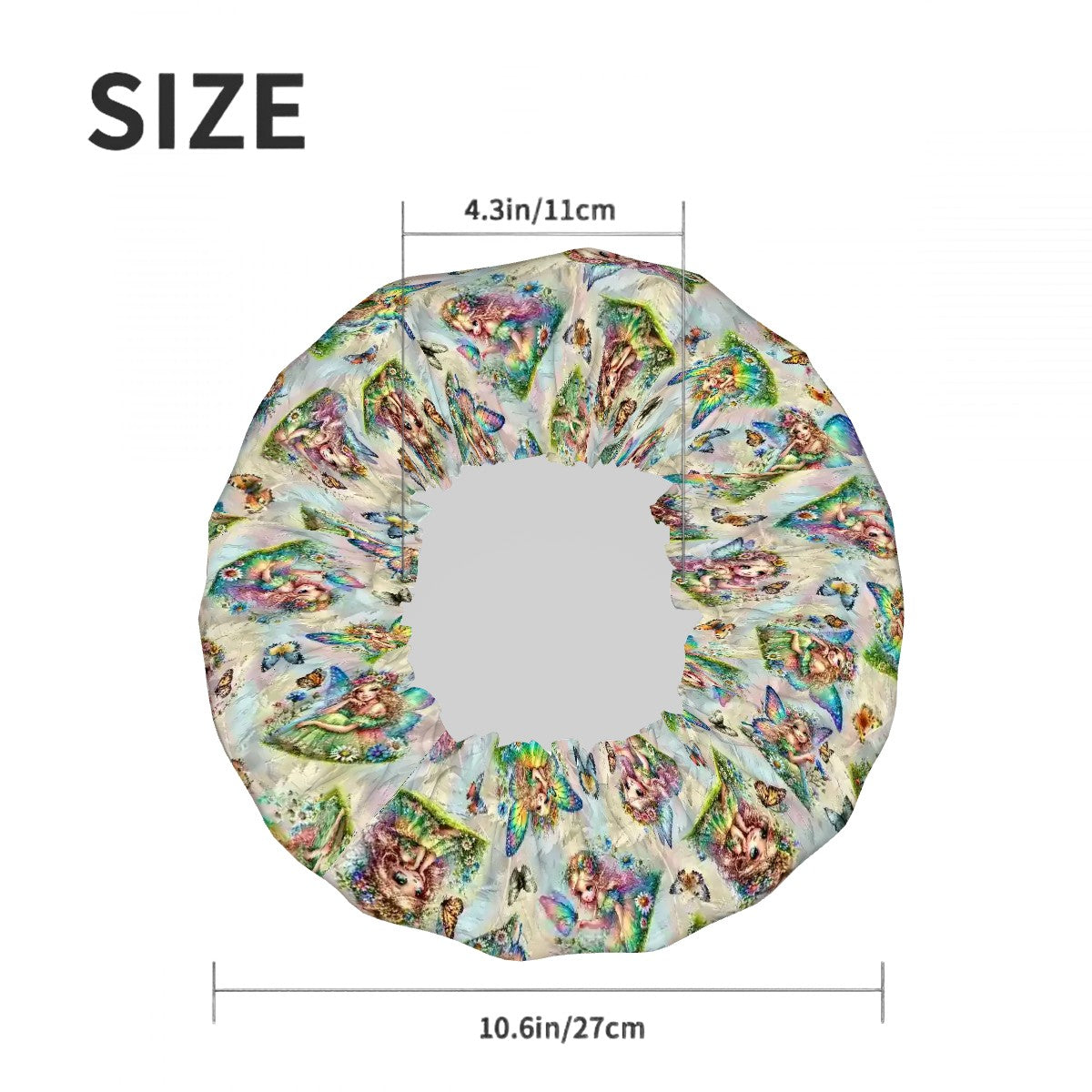 6 Fairy Designs, Reusable Shower Cap