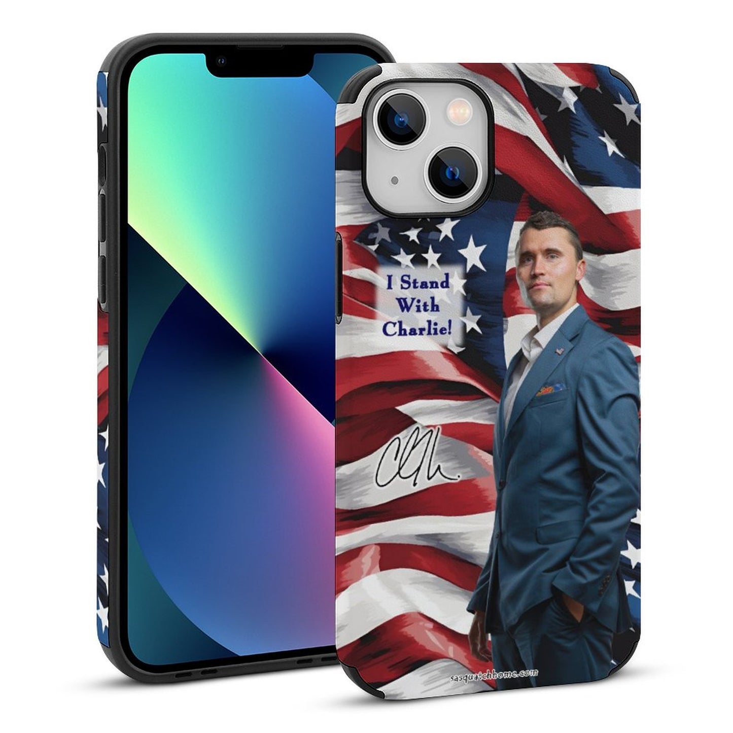 Charlie Kirk Memorial, Microfiber iPhone 13 Cases