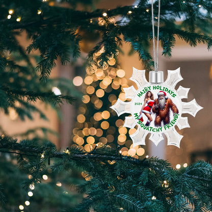 Bigfoot Sasquatch Christmas Snowflake Decorations "Hairy Holidays"