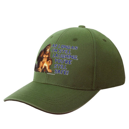 “Sarcastic Sasquatch” Series Polyester Baseball Caps – “As long as I’m laughing…”