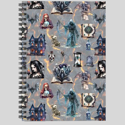 Awesome Misc Themed Spiral Notebooks, dragons, smurfs, zombies, outer space