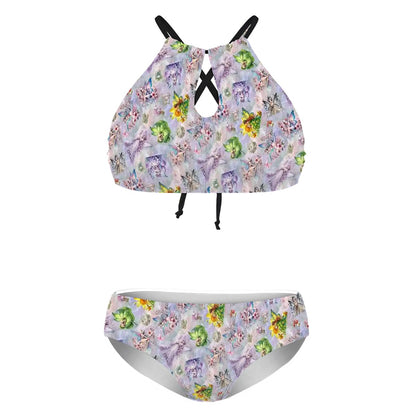 6 Fairy Designs, Plus Size High-Waisted Bikini Customized Services