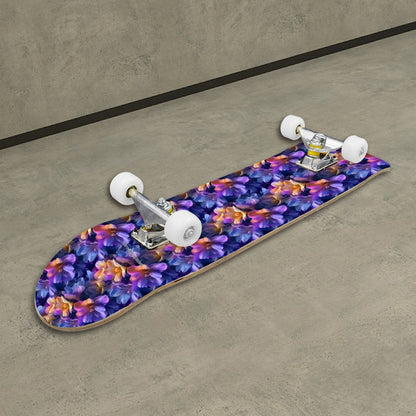 10 Flower Designs, High Density 7 Layer Skateboard, Made In USA