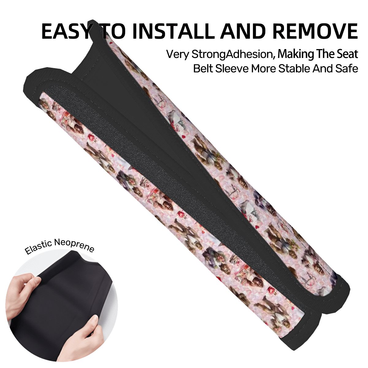 20 Bigfoot / Sasquatch Designs, Seat Belt Cover Pad For Adults 2 Pcs