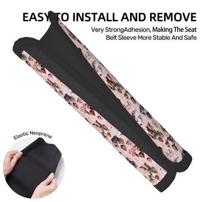 20 Bigfoot / Sasquatch Designs, Seat Belt Cover Pad For Adults 2 Pcs