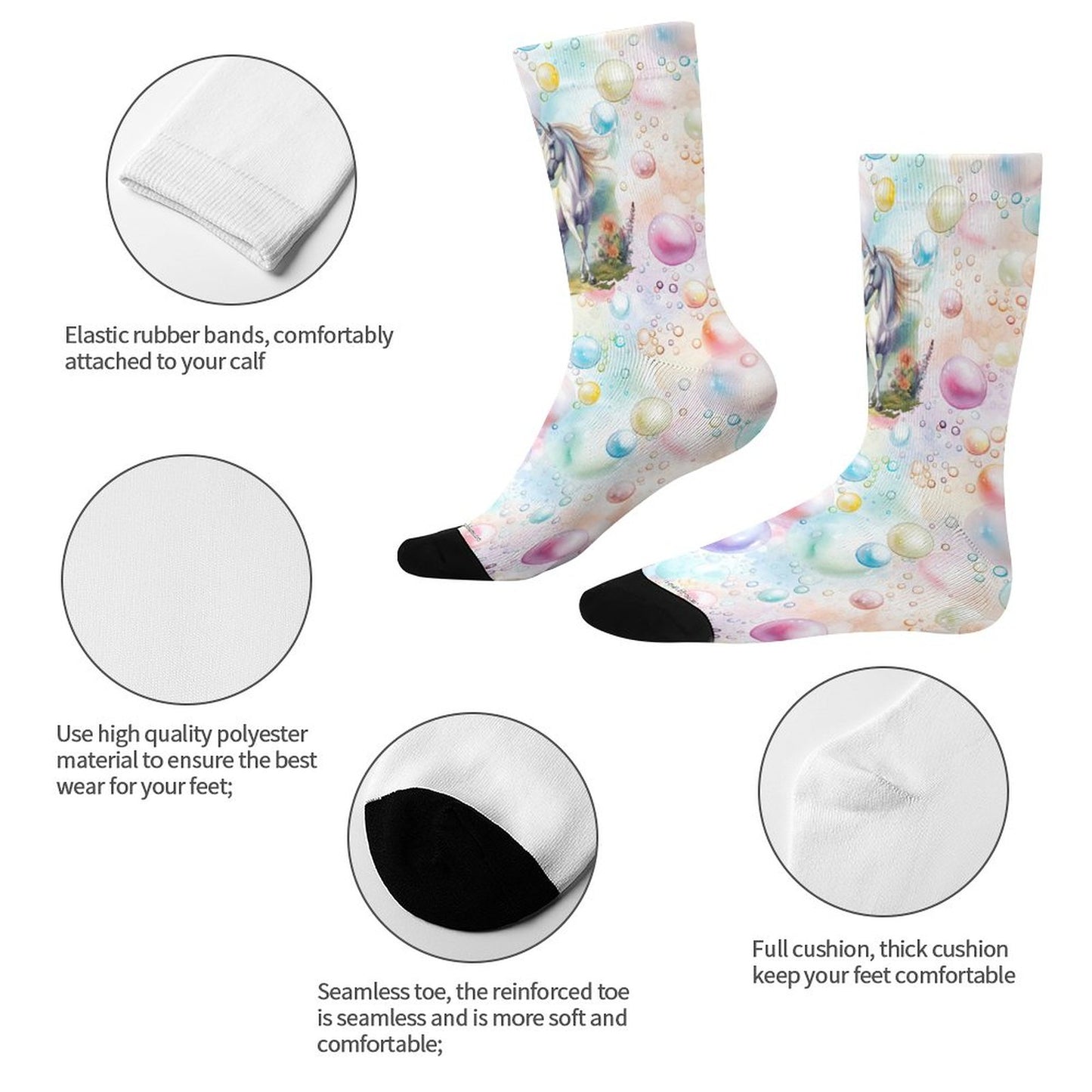 Unicorn Children’s Polyester Socks