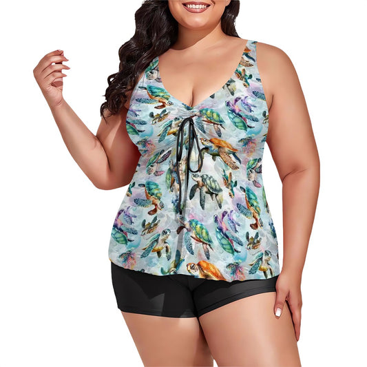10 Animal Designs, Plus Size Women Bikini, Tankini Swimsuit