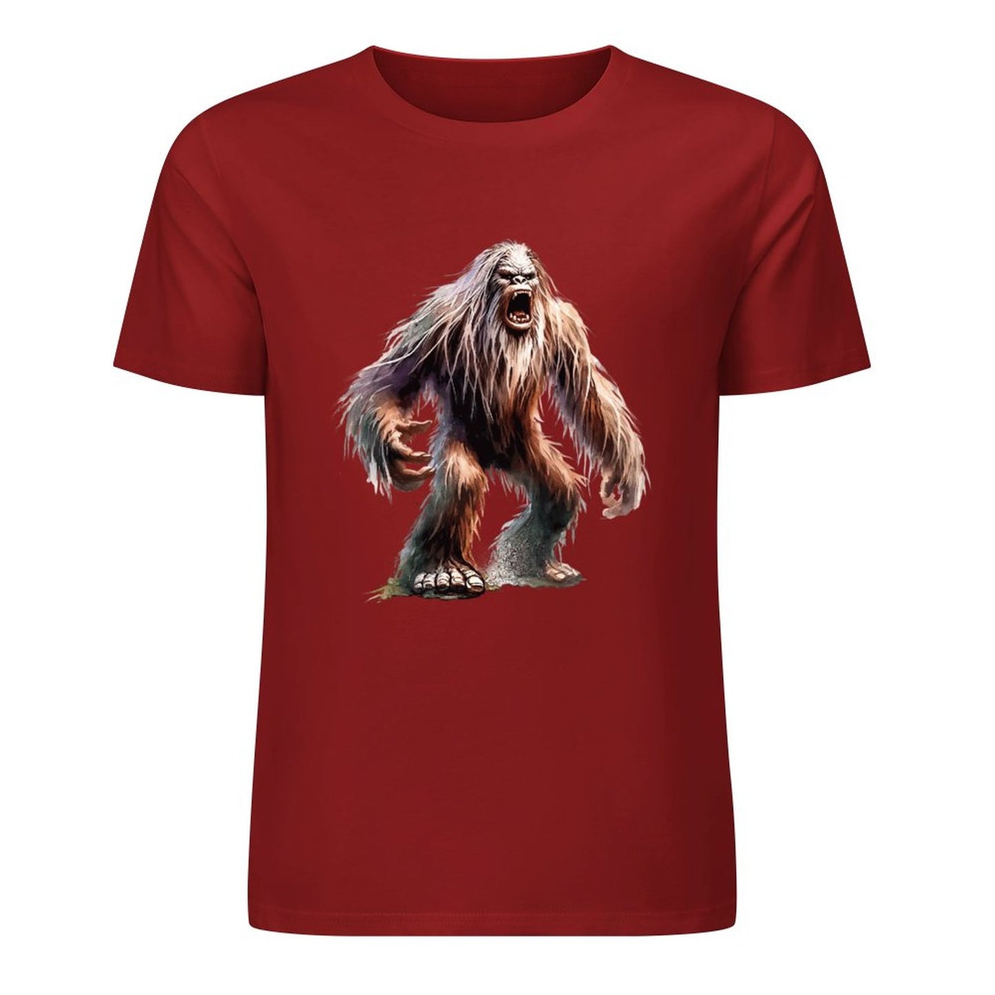Bigfoot - Sasquatch Scary Short Sleeve Cotton T-Shirt
