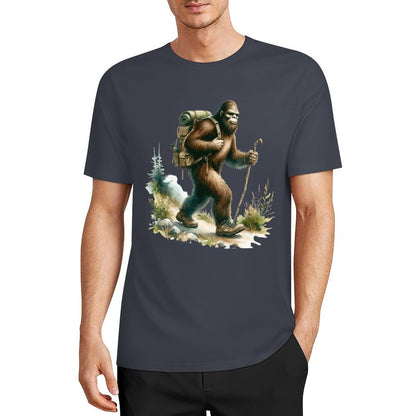 Bigfoot - Sasquatch Hiking Short Sleeve Cotton T-Shirt