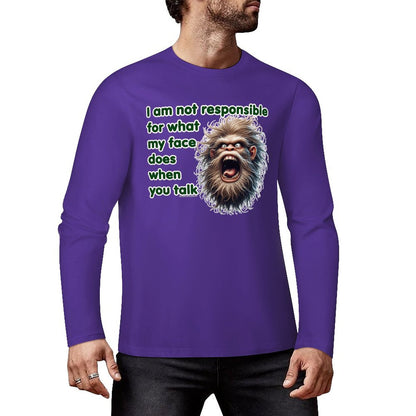 Bigfoot / Sasquatch "I am not responsible...", Cotton Unisex Long Sleeve T-shirt