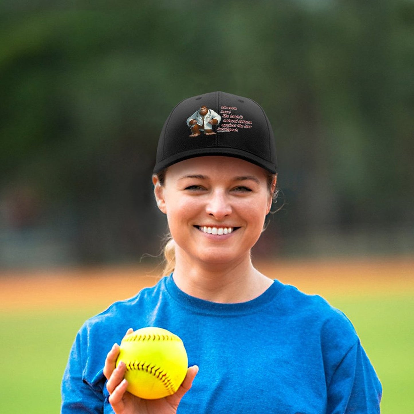 “Sarcastic Sasquatch” Series Polyester Baseball Caps – “Sarcasm…”