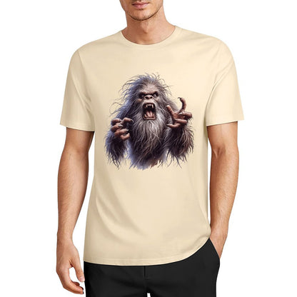 Bigfoot - Sasquatch Angry Short Sleeve Cotton T-Shirt
